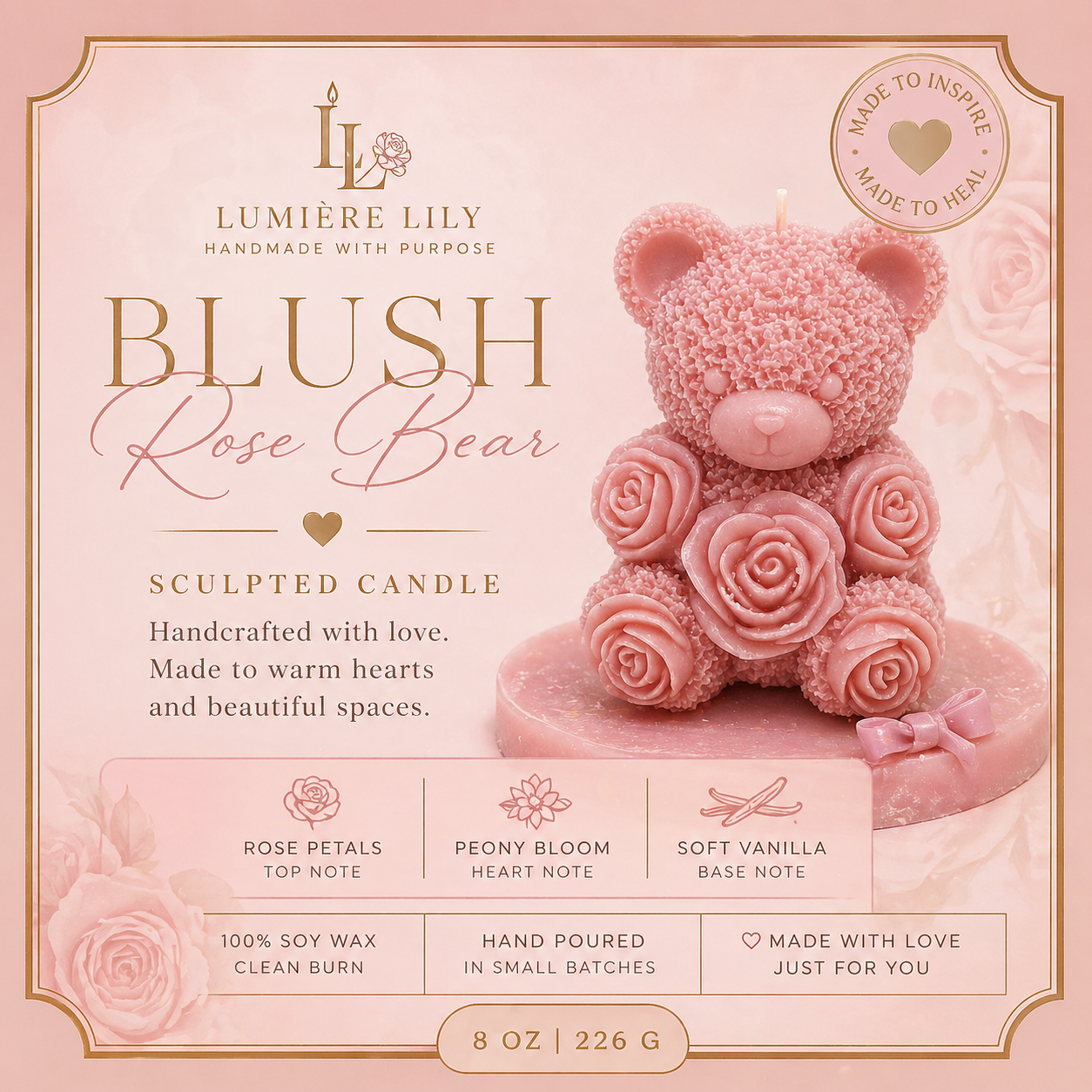 Blush 🌺 (Rose Bear)